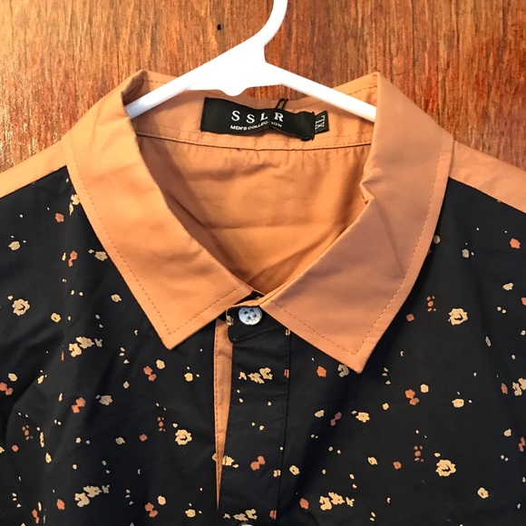 SSLR Men’s Collection Short Sleeve Button Down XL - Picture 2 of 4